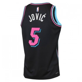 Dres Miami Heat Nikola Jovic Nike 2025-26 City Edition Crno Swingman